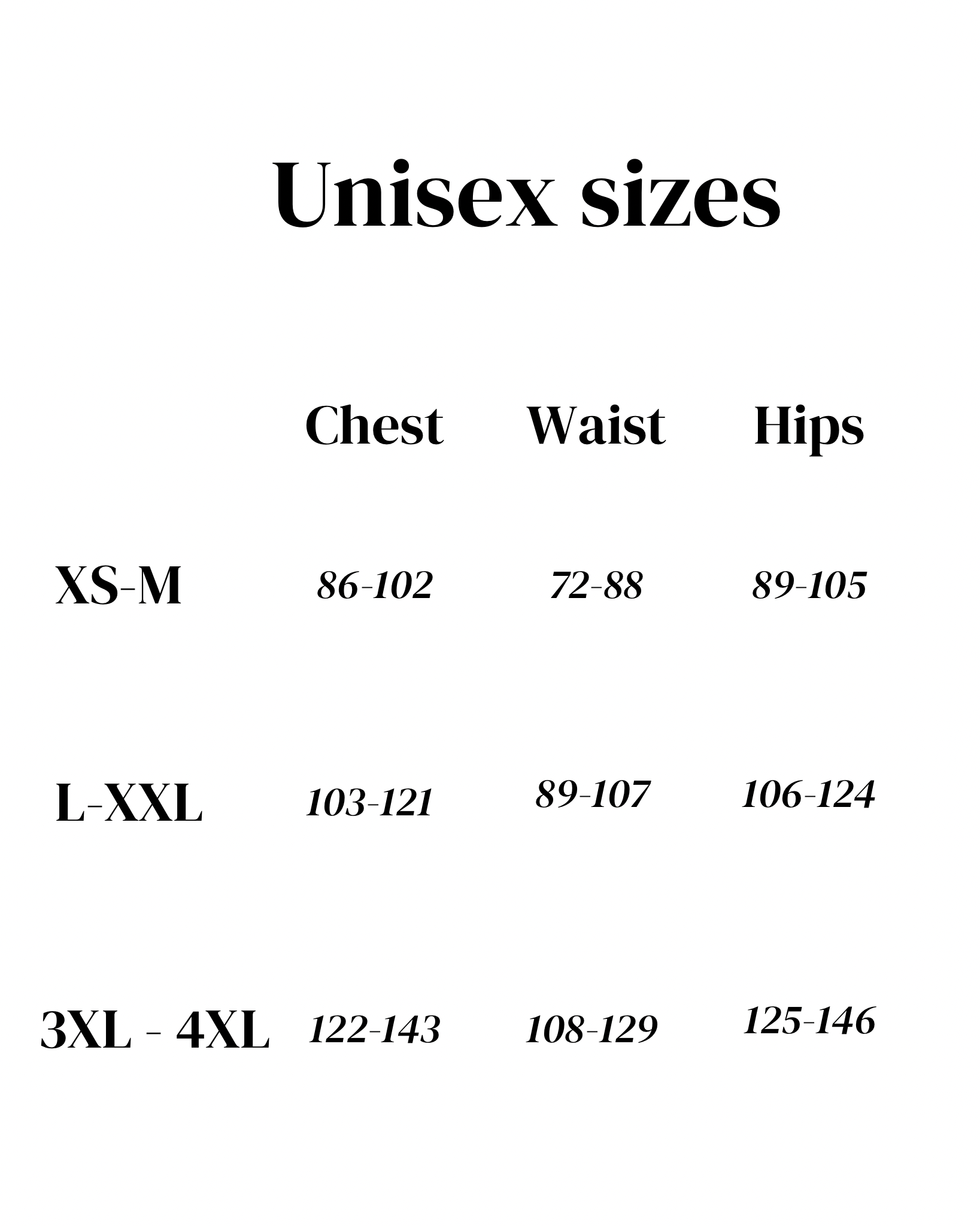 Unisex combined